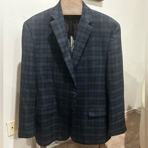 Navy Plaid Ralph Lauren Blazer 50R